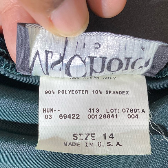 Ms choice dress hunter green sizes 14 - Picture 7 of 10